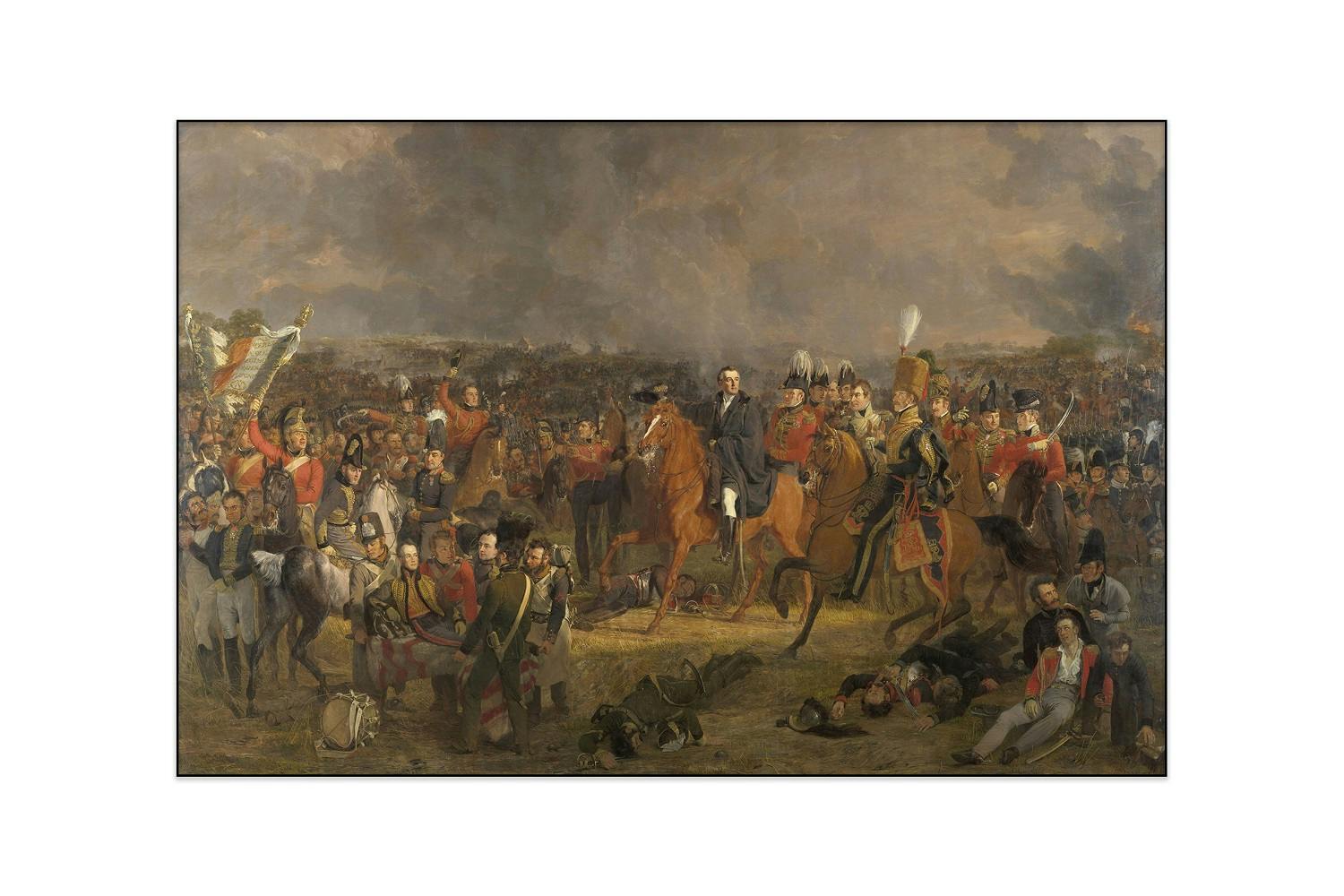 Akoestisch schilderij - Jan Willem Pieneman - de slag bij Waterloo