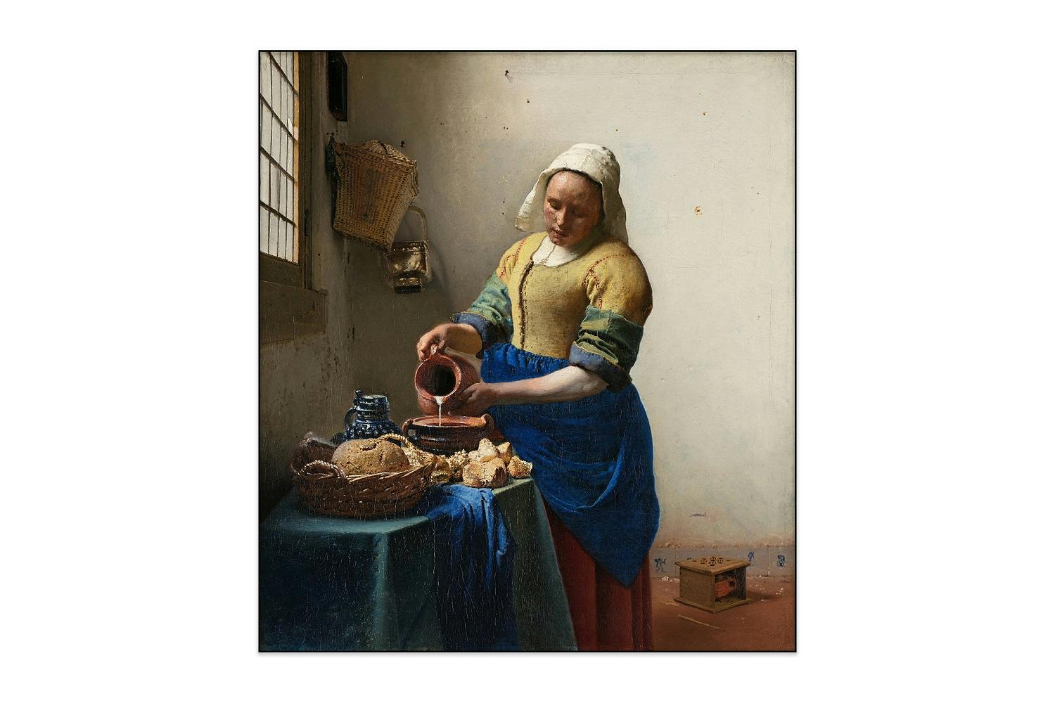 Fotopaneel - Johannes Vermeer - Het melkmeisje