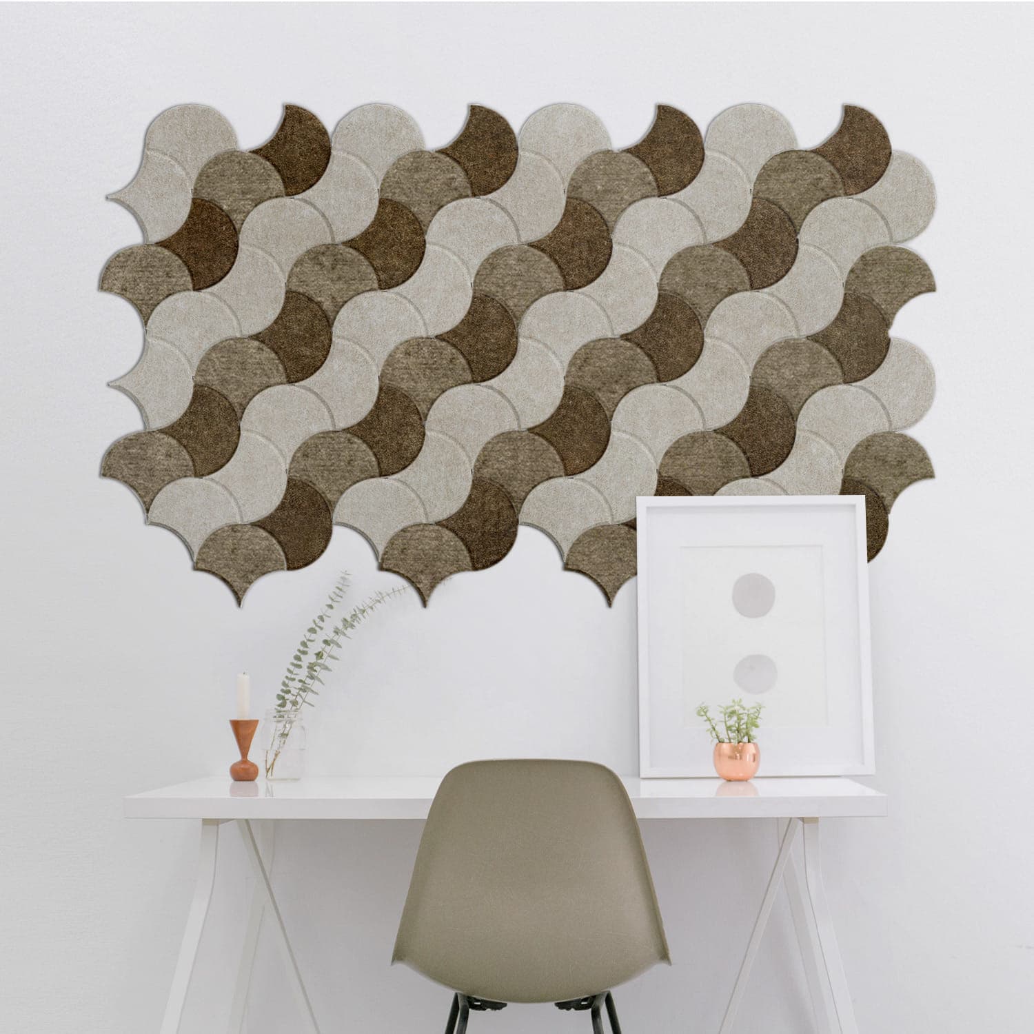 Wanddecoratie PET-vilt elementen