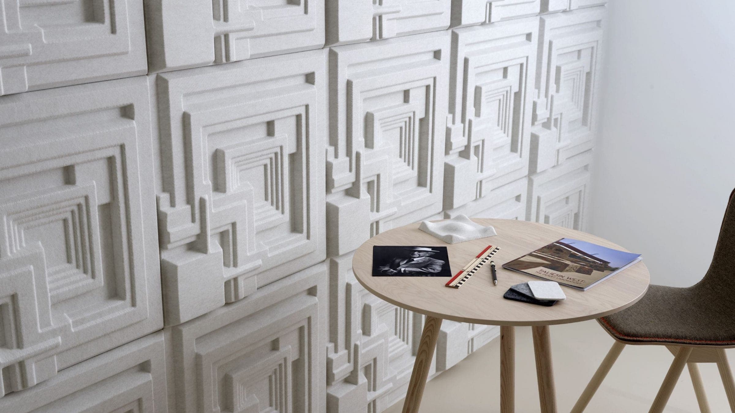 Wandpaneel met design van het beroemde Ennis House