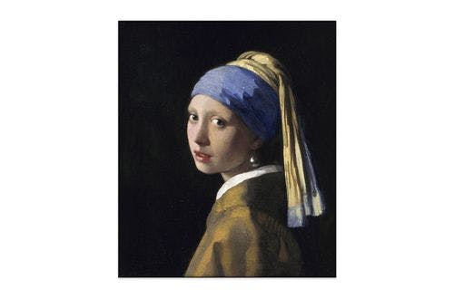 Akoestisch schilderij - Johannes Vermeer - Meisje met de parel