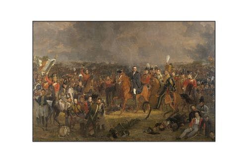 Akoestisch schilderij - Jan Willem Pieneman - de slag bij Waterloo