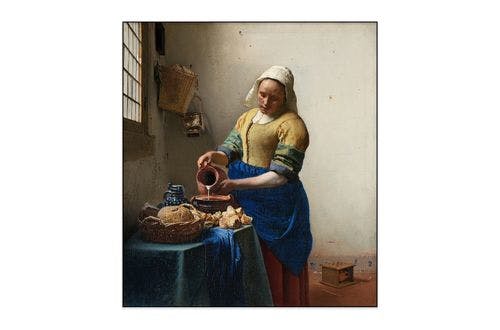 Fotopaneel - Johannes Vermeer - Het melkmeisje